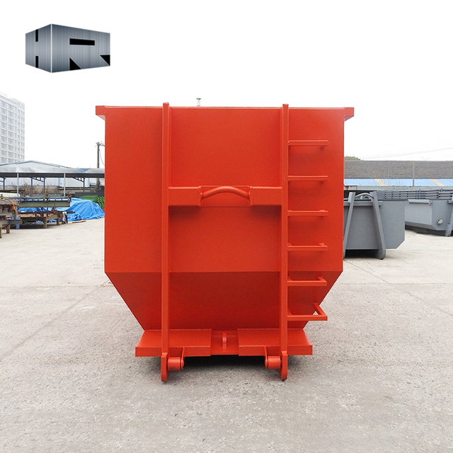Bathtub shaped roll-on/roll-off container