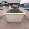Garbage collection waste skip bin with door