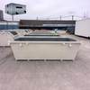 Garbage collection waste skip bin with door
