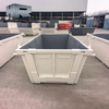 Garbage collection waste skip bin with door